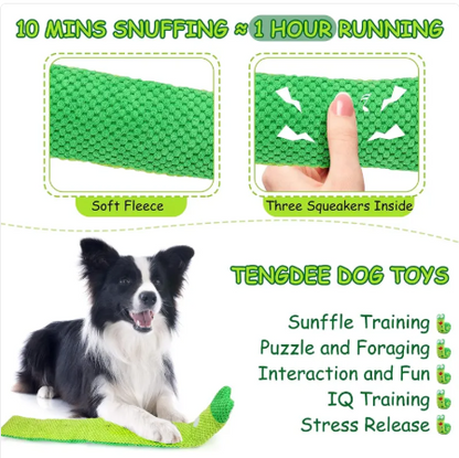 Snuffle Snail Squeak Dog Puzzle Toy