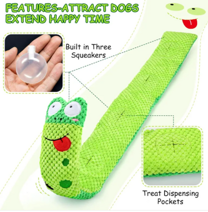 Snuffle Snail Squeak Dog Puzzle Toy