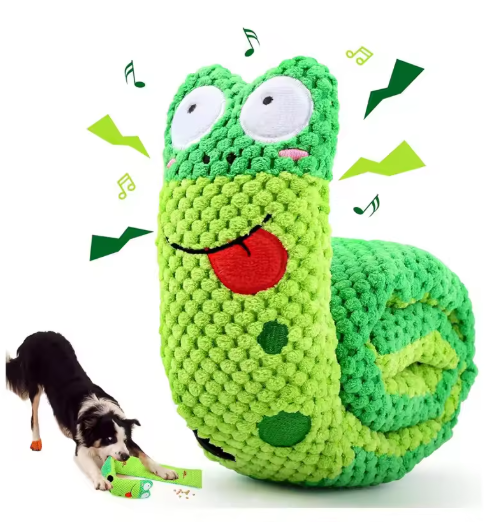 Snuffle Snail Squeak Dog Puzzle Toy