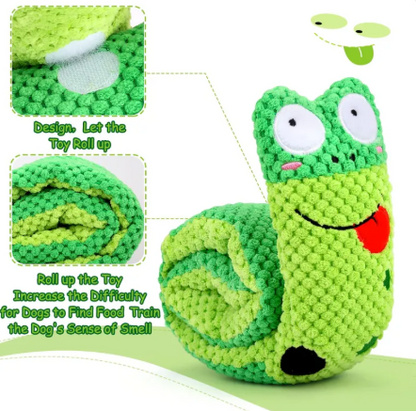 Snuffle Snail Squeak Dog Puzzle Toy