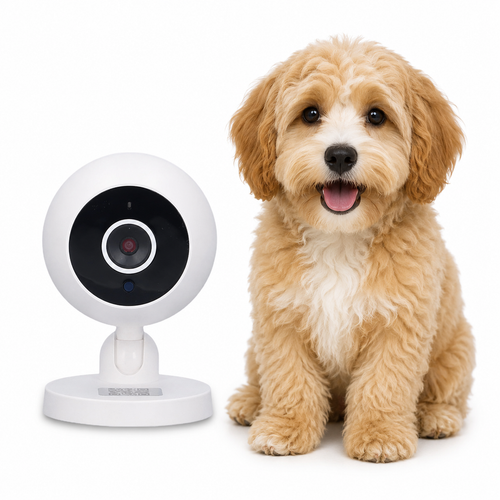 Monitor 1080p HD Dog Camera Two Way Voice Calls Baby Monitor with Night Vision Motion Detection Indoor Security Camera for Baby and Pet Monitor